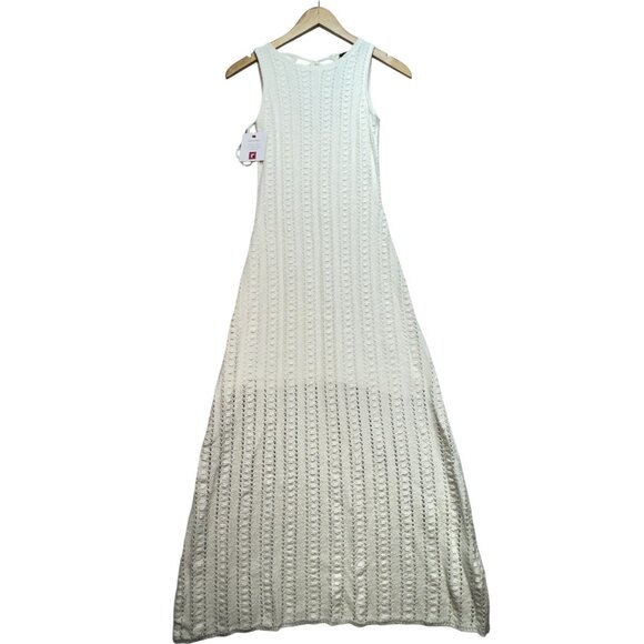 NWT Minkpink Women's Tinsley Knit Midi Dress XS Sleeveless Textured Open Back - Picture 2 of 16